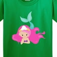 thumbnail image 4 of Inktastic Cute Mermaid, Pink Hair, Little Mermaid, Starfish Youth T-Shirt, 4 of 5