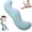 Blue, variant on Pea Pod Body Pillow for Side Sleeper, Pea Pod Body Support Pillow for Adults, Long Bolster Hug Pillows with Cooling Fabric, Soft Ergonomic Pillows for Back, Hip & Leg Support (Blue, 31.50inch)