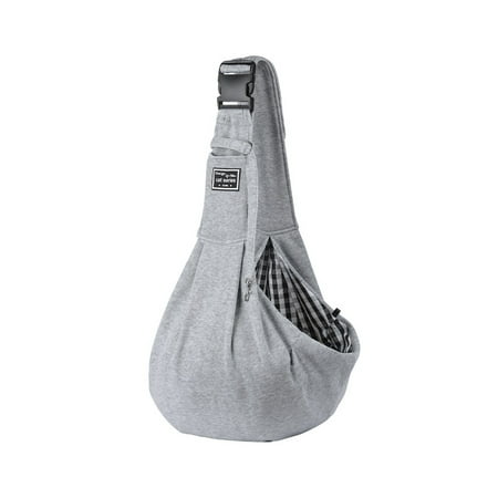 Hands-Free Pet Sling Carrier Bag Adjustable Buckle Single Shoulder Bag for Small Dog Cat