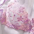 thumbnail image 3 of Purple Lingerie Romantic Bra & Panty Set with Underwire, 3 of 5
