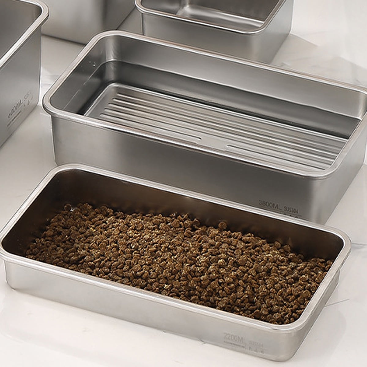 Stainless Steel Dog Bowls, Dog Water Bowls, And Dog Food Bowls For Large Dogs, Outdoor Large Dog Water Bowls For Large Dogs-Style1