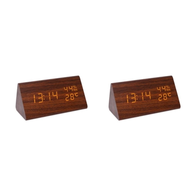Yuarrent Reloj despertador multifunción LED Digital para alarma personalizada fácil en cualquier lugar Despertadores LED digitales Type3 NO3