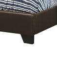 thumbnail image 2 of Benzara Upholstered Contemporary Leather & Wood Twin Size Platform Bed in Brown, 2 of 4