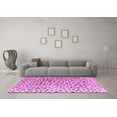 thumbnail image 3 of Ahgly Company Indoor Round Solid Pink Modern Area Rugs, 7' Round, 3 of 4