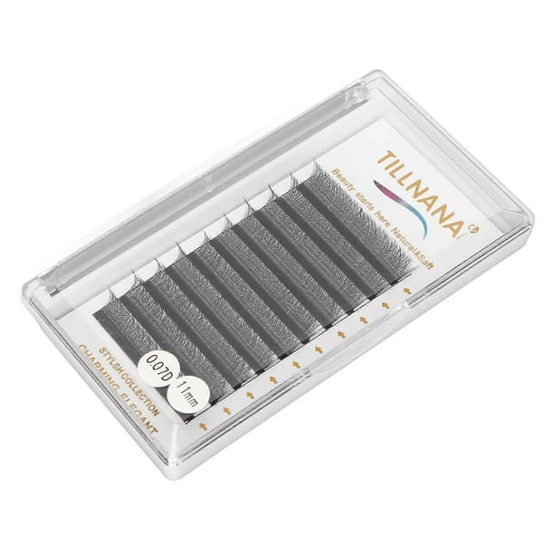 Extension False Cluster Eyelash Professional Women Easy Fan D Curl 0.07mm Volume False Lashes 11mm