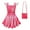 Rose dress+Bag, variant on Girls Short Sleeve Princess Dress Aurora Fancy Birthday Cosplay Costume