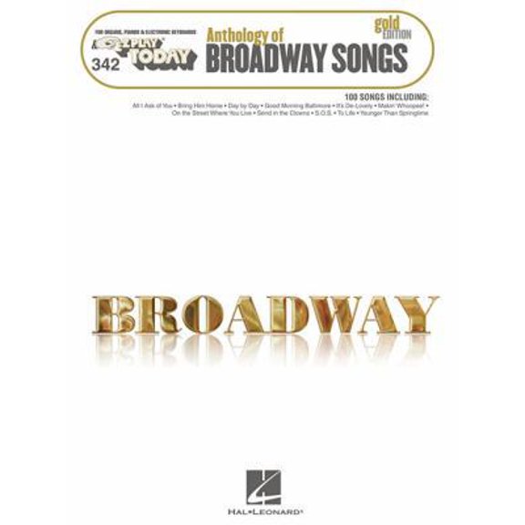 Pre-Owned Anthology of Broadway Songs - Gold Edition: E-Z Play Today Volume 342