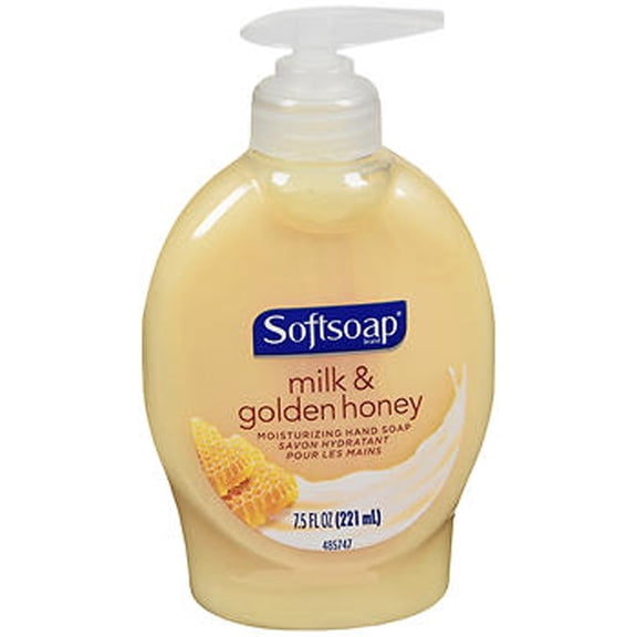 Softsoap Liquid Hand Soap, Kitchen and Bathroom Hand Soap, Milk and Honey, 7.5 Fluid Ounce