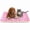 Pink, variant on Dog Crate Mats with Cute Star Pattern Washable Pet Bed for Large Dogs Cozy Reversible Dog Crate Bed, Gray, 41*28