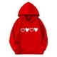 thumbnail image 3 of Sudaderas con capucha para niños y niñas, sudaderas casuales de manga larga, lindas sudaderas de gran tamaño con bolsillo de polar, chaquetas para niñas, 3 of 4