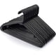 thumbnail image 1 of 30pcs Adult Coat Hangers, Strong Plastic Coat Hangers, Space Saving Black Hangers 16.5" Wide, 1 of 5