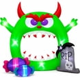 thumbnail image 2 of Inflable Halloween Arco Monstruo Gigante 3.66m Luz Led Verde, 2 of 8