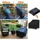 thumbnail image 5 of Funda protectora para silla de jardín, funda impermeable para sillón de exterior, lona para sillón, sofá, banco, hecha de tela Oxford 420D, duradera y resistente al viento, 80 × 85 × 92 - paquete, 5 of 5