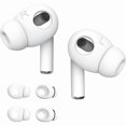 thumbnail image 1 of wonima11 DamonLight 2 Pairs AirPods 3 Ear Tips Grip Silicone Earbuds Cover [Added Storage Pouch][US Patent Registered] Compatible with Apple AirPods 3rd Generation (White), 1 of 1