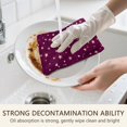 thumbnail image 7 of 6 Pcs Funny Kitchen Towels,Purple Christmas Star Pattern Microfiber Dish Towels,Kitchen Tea Towels,Kitchen Towel Set (18" X 26"), 7 of 7