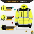 thumbnail image 5 of KwikSafety (Charlotte, NC AGENT & GALAXY Softshell Safety Jacket Base & Limited Edition Design Class 3 ANSI Tested OSHA 3X-Large Agent Standard Trim, 5 of 6
