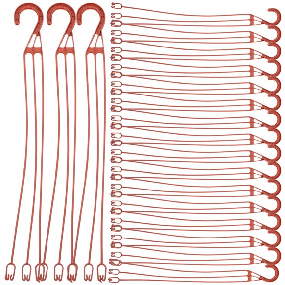 unbranded 30 Pcs Hanging Plant Pot Hook Wall Planter Pothos Flower 30pcs (red Ej370 Hook)