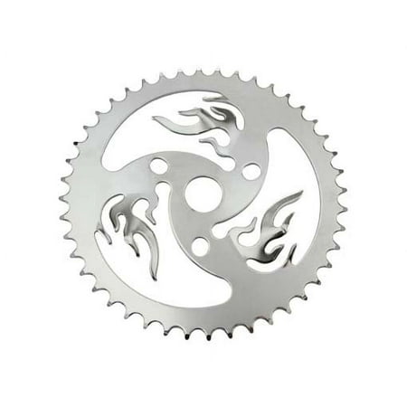 Sprocket Fire 44t 1/2 X 1/8 Chrome. for bicycles  bikes  for lowriders  beach cruiser  strech bikes  limos  chopper cruiser price history on PriceWatchPro