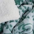 thumbnail image 5 of Lavish Home Botanical Etched Fleece Blanket with Sherpa, 5 of 5
