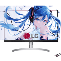 LG 27-inch Computer Monitor UHD (3840 x 2160), USB Type-C, HDR 400, DCI-P3 95%, Built-in Speaker, 60Hz, 5ms, HDMI, DisplayPort, AMD FreeSync, Tilt/Height/Pivot Adjustable Stand, White