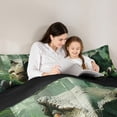 thumbnail image 5 of Homewish Jungle Wildlife Dinosaur Full Size Comforter Sets, Green Plant Botanical Bedding Comforter Set, Teens Kids Boys Girls Reversible Bedding Sets, Super Cozy Room Decor, 3-Piece, 5 of 8