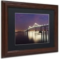 thumbnail image 2 of "Newport Bridge Dusk" Canvas Art by Michael Blanchette Photography Black Matte, Wood Frame, 2 of 4