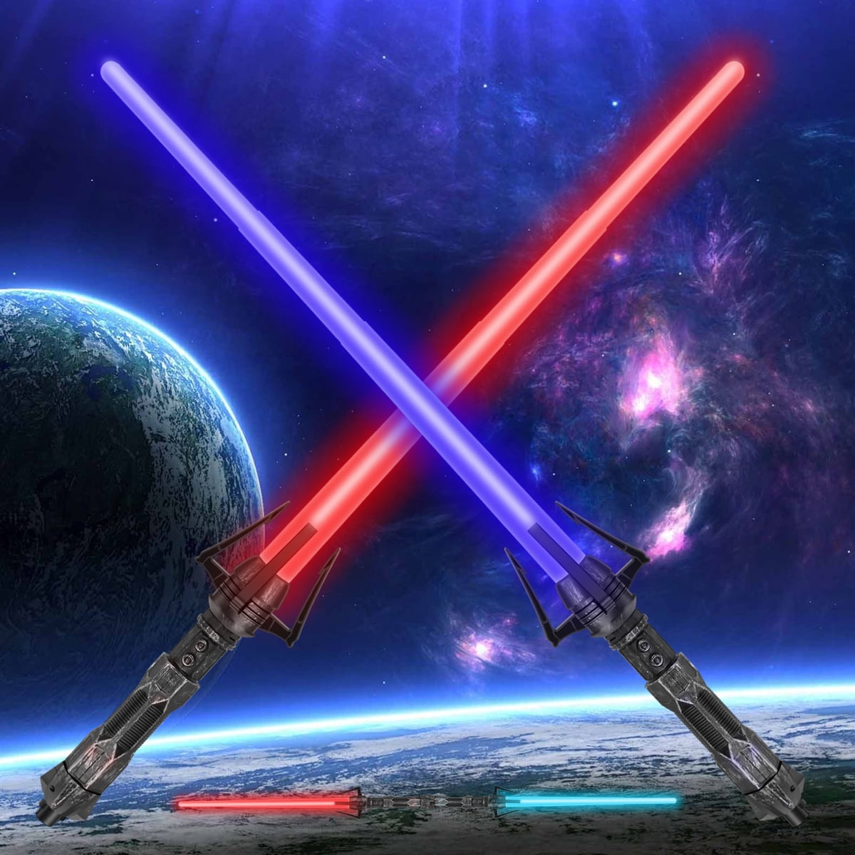 2Pcs Lightsabers for Kids 7 Colors Changeable Lightup Sword with
