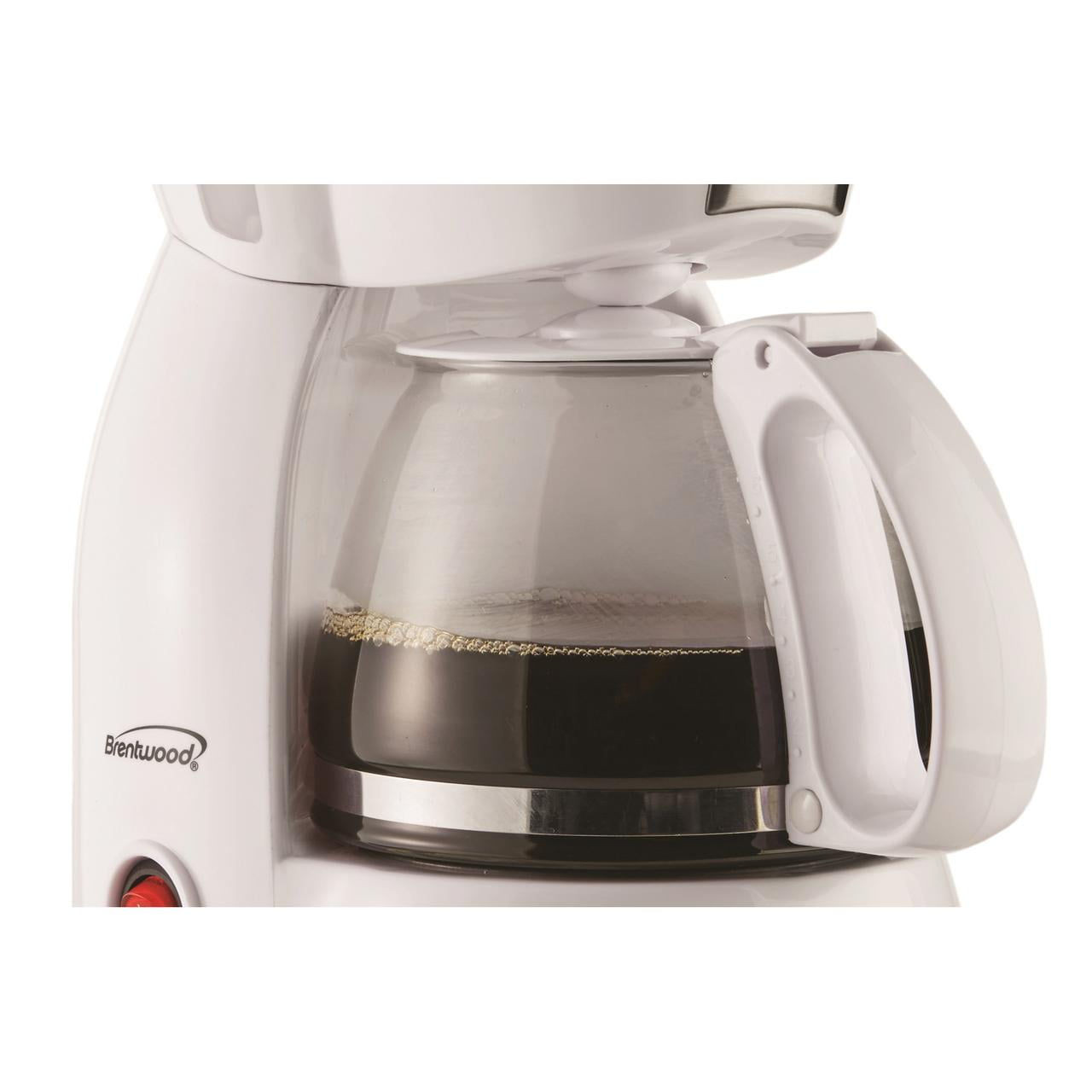 BRENTWOOD 4-CUP COFFEE MAKER - WHITE