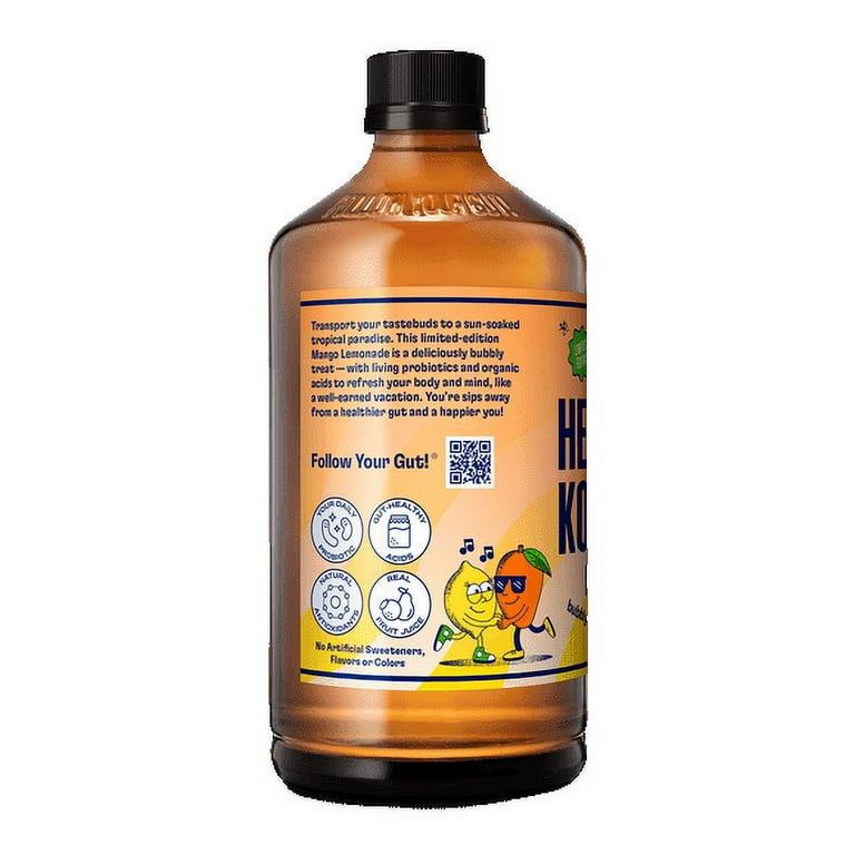 Health-Ade Kombucha, Mango Lemonade - 12 Pack - Walmart.com