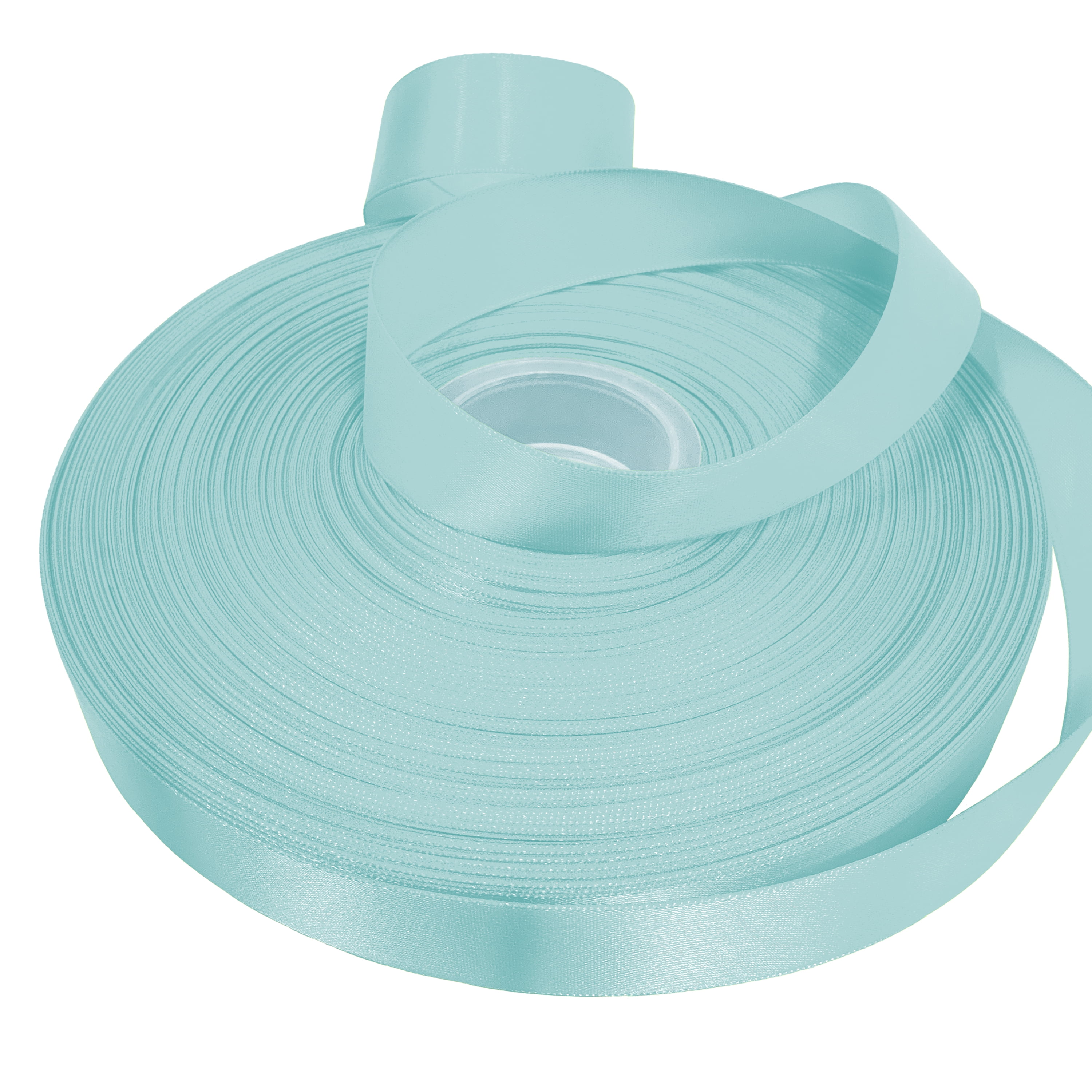 Light Blue Single Face Satin Ribbon, 7/8" x 100 Yards by Gwen Studios