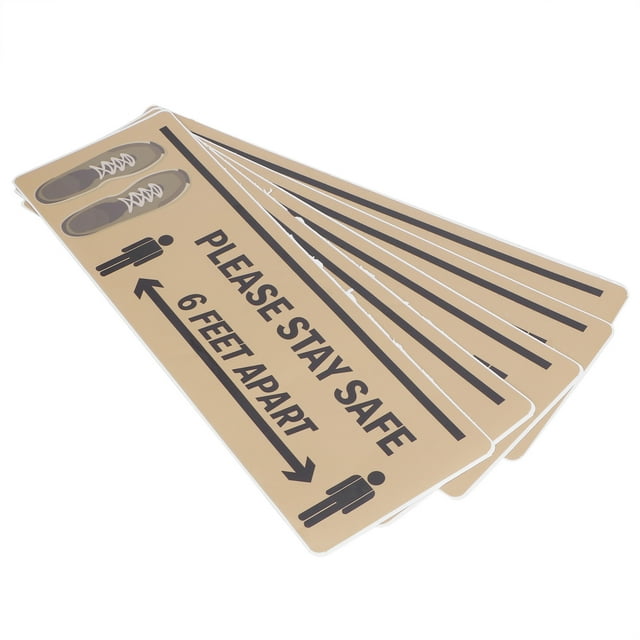 Warning Sticker, Distance Sign Decal, Waterproof Non-Fading Warning Decal, Distance Marker, For Bedroom Living Room B004