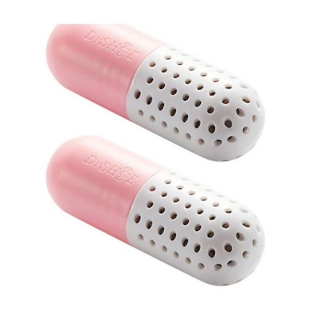 Cápsula Desodorante para Zapatos - Pack de 2, Material Abs, Absorbente de Humedad para Zapatos/Armario