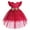 Red, variant on Vedolay Dresses Girls Dress Unicorn Printed Casual Party Twirly Dress for Kids,Black 6-7 Years