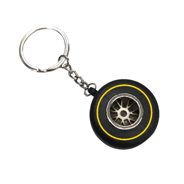 Llavero De Neumático De Coche, Llavero De Neumático De Goma Suave, Colgante De Neumático Pequeño Creativo, Decoración De Coche, Accesorios De Coche, Regalo Minnieouse AP006654-02