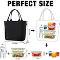 thumbnail image 7 of Aosbos Reusable Lunch Bags for Women Insulated Lunch Tote Thermal Leakproof Cooler Bag Black, 7 of 7