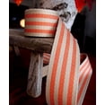 thumbnail image 2 of AK-Trading 1.5" inches x 10 Yards Orange Striped Faux Burlap Ribbon for Decoration, Gift Wrapping & Crafting (Orange Stripe), 2 of 2