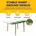 thumbnail image 4 of Merry Christmas Table Cloths for 6 Foot Rectangle Tables, Xmas Trees Snowflake Farmhouse Winter Patio Waterproof Elastic Fitted Tablecloths, Washable Rectangular Table Cover for Camping, 4 of 8