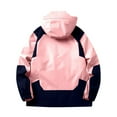 thumbnail image 4 of WTOBBY Men's Waterproof Sun Protection Jacket, UPF 50+ Outdoor Sports Windbreaker with Hood, Quick-Dry Hiking Commuter Coat,Pink M, 4 of 5