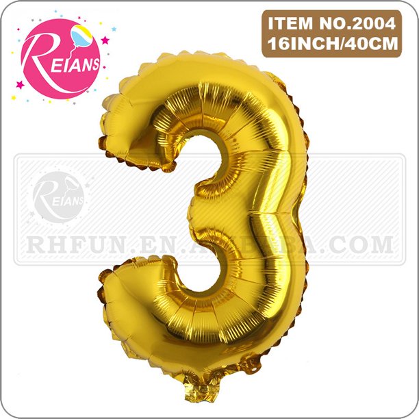 Globos de aluminio inflables con letras doradas y números, suministros de fiesta de feliz cumpleaños, decoración de fiesta de boda, 16 pulgadas