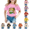 thumbnail image 5 of MUXiin Girls Easter Shirt Size 12 Bunny Eggs Short Sleeve T-Shirt Trendy Happy Easter Summer Tops Tee for Boys & Girls Easter Gifts for Boys(Yellow,6-7 Years), 5 of 5
