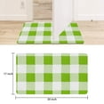 thumbnail image 4 of Non-Slip and Washable Linen Buffalo Plaid Rug 30x17in - Colorful Check Rugs for Indoor/Outdoor Use Perfect for Layering Door Mats Front Porch Kitchen and Farmhouse Entryway Decor, 4 of 6