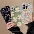 thumbnail image 2 of Funda Para Redmi 9T A1 10C 10 9A 9 A2 10A 9C NFC Note 11 8 9 10 11s 10S 10Pro Max POCO M3 Flores Frescas 3D Borde Curvado Brillante Floral A Prueba De Golpes Cubierta Suave, 2 of 4