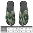 thumbnail image 5 of IAUYY Memory Foam House Slippers Suitable for Both Men and Women. Comfortable, Anti-Slip Plush Flat-Bottomed Slippers The Best Holiday Gift Forest Illustration, 5 of 9