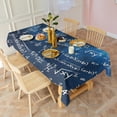 thumbnail image 3 of Math Equations Starry Blue Background Pattern Rectangle Tablecloth 60"x102",Waterproof Polyester Rectangle Table Cloth, Wipeable Spillproof Polyester Tablecloth for Dining, Camping, Indoor and Outdoor, 3 of 6