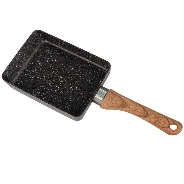 Sartén antiadherente para tortillas, plancha cuadrada portátil de aluminio para huevos escalfados, estufa de cocina pequeña Xemadio LKX-0401