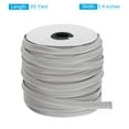 thumbnail image 2 of Uxcell Piping Cord Trim 65 Yards 1/2 Inch Piping Tape for Sewing,DIY Crafting Fabric Edge Trim White Grey, 2 of 5