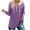 Purple, variant on Scyoekwg Womens Zip Up Hoodies Solid Color Long Sleeve Drawstring Hooded Tunic Sweatshirts Casual Comfy Pullover Tops (Black,M)