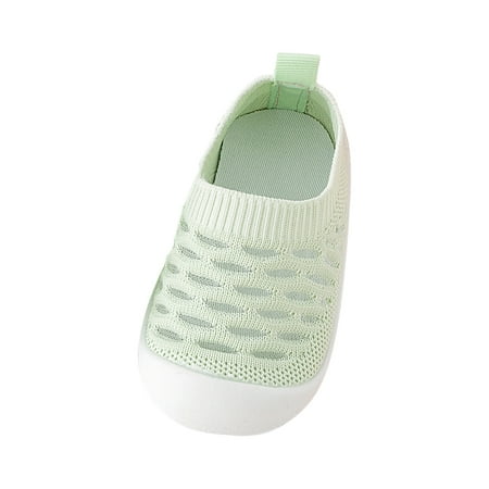 

PRINxy Kids Socks Toddler Baby Boys Girls Cute Fashion Solid Color Hollow Out Breathable Soft Non-slip Toddler Shoes Green 3 Years