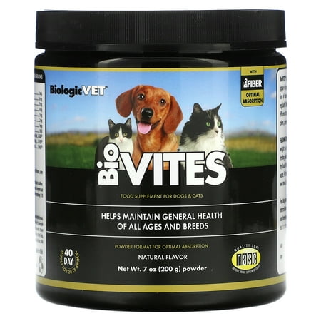 UPC: 0892644000122 | BiologicVet BioVites Food Supplement For Dogs & Cats Natural 7 oz (200 g) Flora