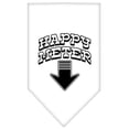 thumbnail image 1 of Happy Meter Screen Print Bandana White Small, 1 of 1